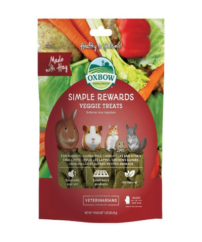 Oxbow Simple Rewards Baked Veggie Pet Treats for Small Pets