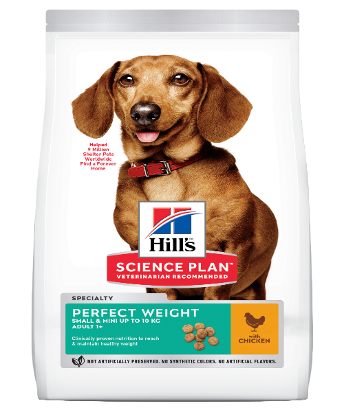Hill's™ Science Plan™ Perfect Weight Small & Mini Chicken Adult Dog Food - Pet Mall