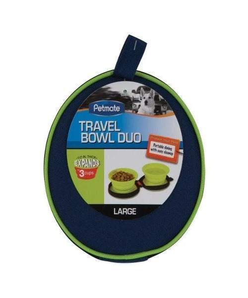 Petmate Silicone Travel Duo Dog Bowl