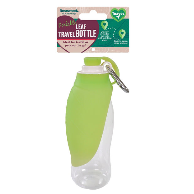 Rosewood Portable Leaf Travel Bottle - Pet Mall