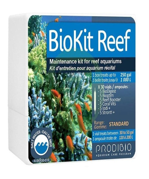 Prodibio Biokit Reef 30 Water Maintenance Kit for Aquariums