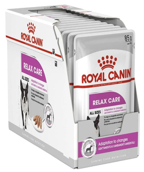 Royal Canin Relax Care Loaf Adult Wet Dog Food Pouches - 12 x 85g