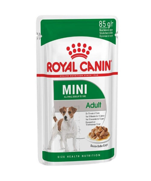 Royal Canin Mini Adult Dog Wet Food Pouches 12 x 85g