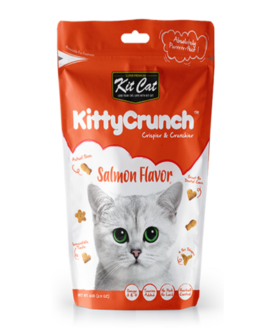 Kit Cat KittyCrunch Salmon Flavour Cat Treats  - Pet Mall