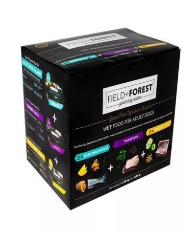 Field & Forest MultiPack Wet Adult Dog Food Tubs 6 X 227g - Pet Mall