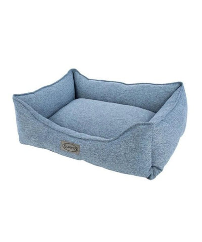 Scruffs Manhattan Dog Box Bed Denim Blue