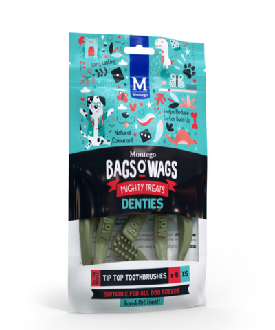 Bags O' Wags  Tip Top Toothbrushes Denties Dog Treats