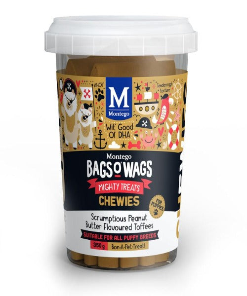 Montego Bags O Wags Chewies Toffee Chews Puppy Treats 350G