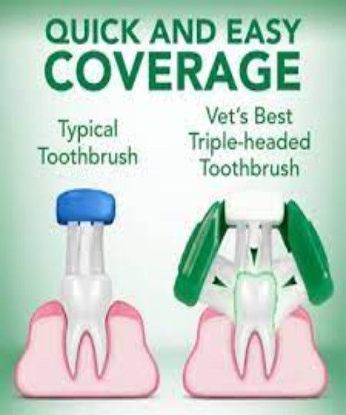 Vets Best Tripple Headed Toothbrush