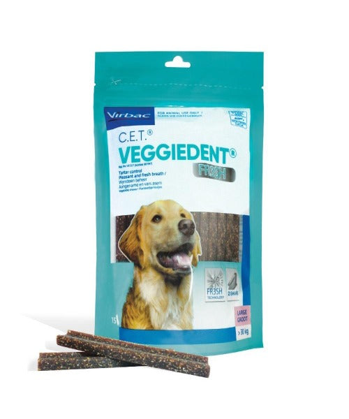 Virbac CET Veggiedent Fr3sh Dental Dog Chews – The Pet Tack Shop