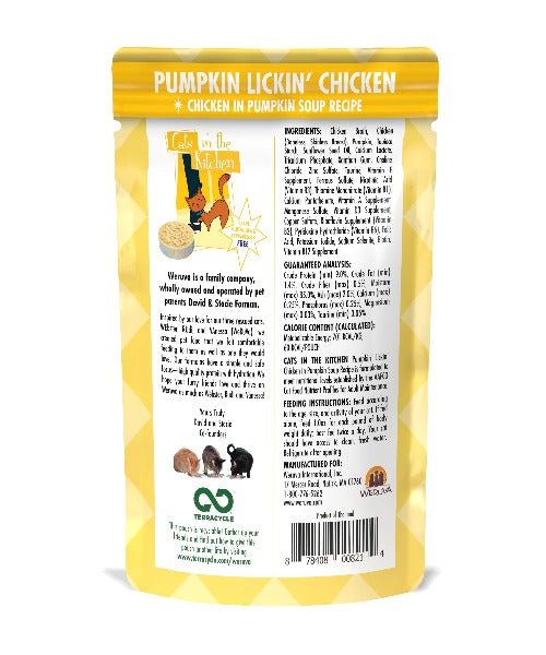 Weruva Pumpkin Lickin' Chicken in Gravy Pouches Cat Food