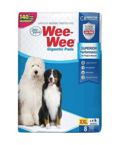 Wee-Wee Gigantic Superior Performance Dog Training Pads 8 pcs