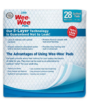 Wee-Wee Little Dog Training Pads 28 pcs
