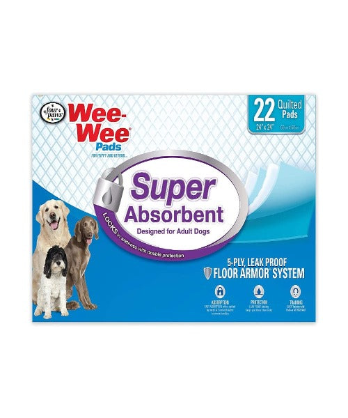 Wee-Wee Super Absorbent Dog Training Pads 22 pcs
