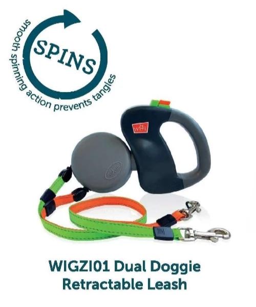 Wigzi Dual Doggie Retractable Leash - Pet Mall