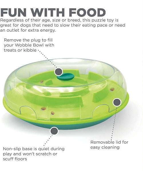 Nina Ottosson Nina Ottosson Wobble Bowl Interactive Treat Puzzle Dog Toy