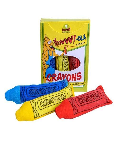Yeowww! Ola Crayons Catnip Cat Toy 3-Pack