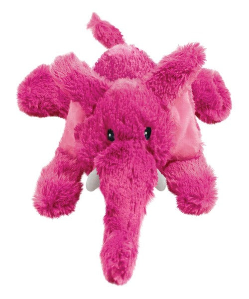 KONG COZIE Pink Elmer the Elephant Plush Dog Toy - Pet Mall