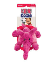 KONG COZIE Pink Elmer the Elephant Plush Dog Toy - Pet Mall