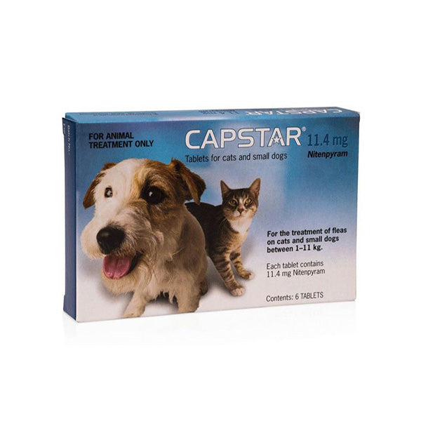 CAPSTAR 11.4MG  6'S FLEA TREATMENT FOR SMALL CATS AND DOGS - Pet Mall