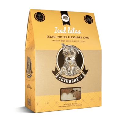 Cuthbert’s Iced Bites Peanut Butter Dog Biscuits - Pet Mall