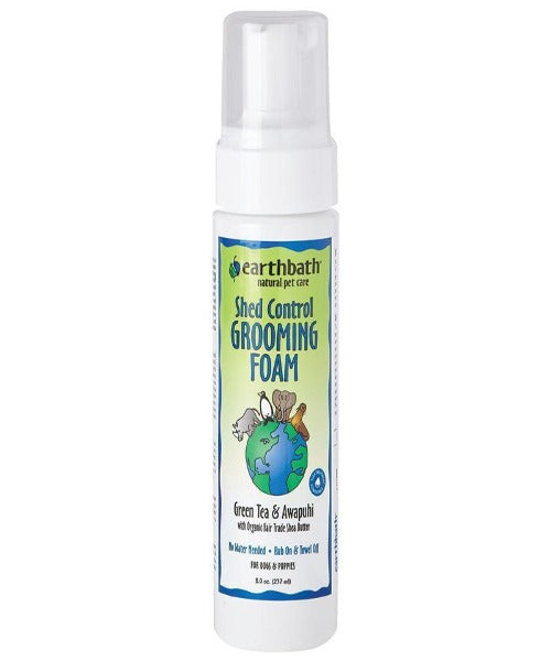 Earthbath Shed Control Grooming Foam - Green Tea & Awapuhi 237ml
