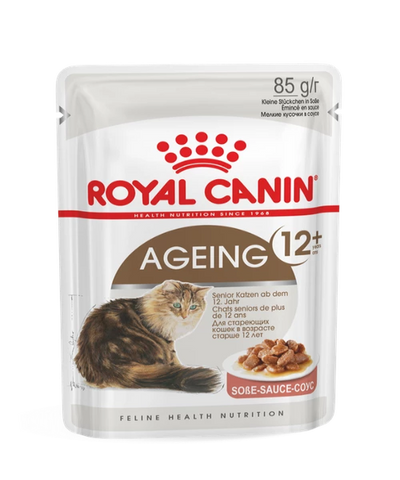 Royal Canin Ageing 12+ Gravy Adult Cat Food 12 x 85 g - Pet Mall