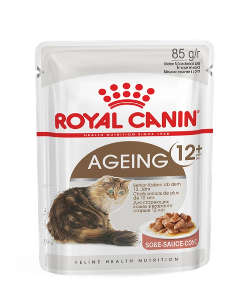 Royal Canin Ageing 12+ Gravy Adult Cat Food 12 x 85 g - Pet Mall