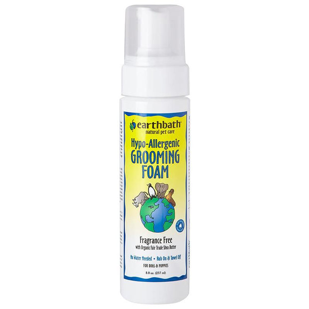 Earthbath Hypo-Allergenic Grooming Foam - Fragrance Free 237 ml