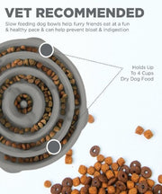 Outward Hound Fun Feeder Grey - Dogs