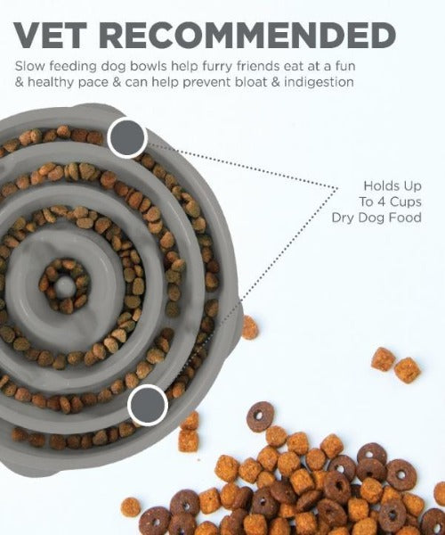 Outward Hound Fun Feeder Grey - Dogs