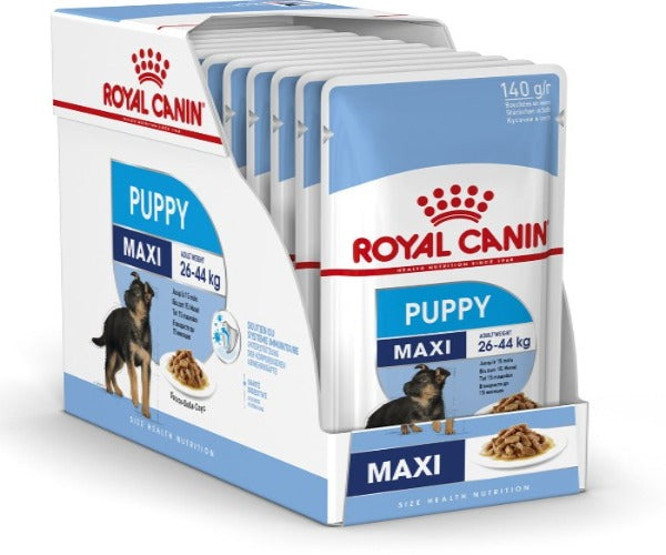 Royal Canin Maxi Puppy Wet Food Pouches 10 x 140g