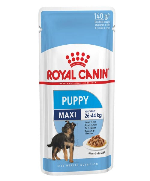 Royal Canin Maxi Puppy Wet Food Pouches 10 x 140g