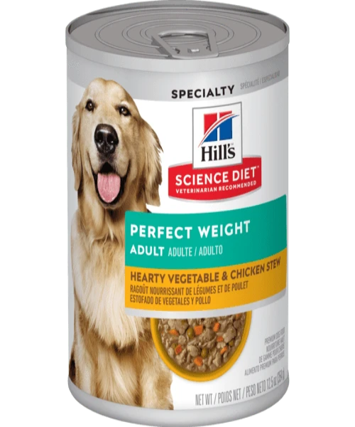 Hill's® Science Diet® Adult Perfect Weight Hearty Vegetable & Chicken Stew Dog Food 364g - Pet Mall