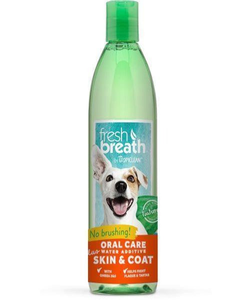 Tropiclean Fresh Breath Water Additive Skin & Coat  473ml