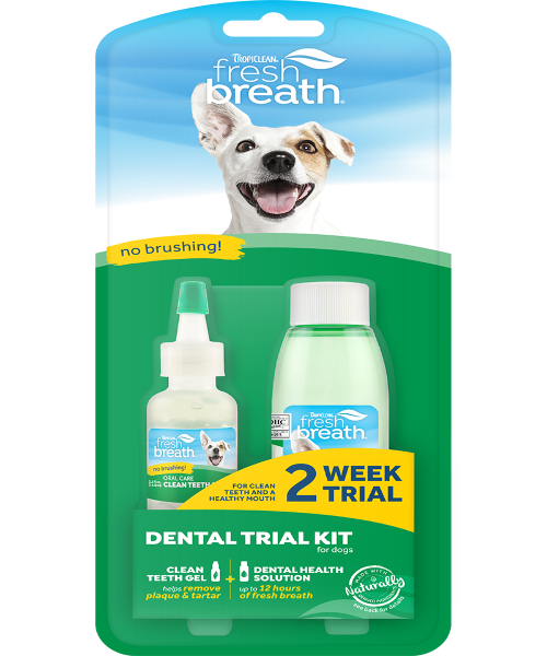 Tropiclean Fresh Breath Dental Trial Kit Gel & Water Additive